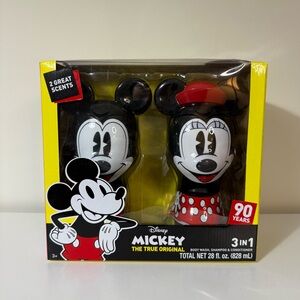 Disney Mickey and Minnie 3-in-1 Bath Set Box Shampoo Conditioner Body Wash